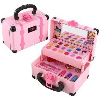 Children Makeup Cosmetics Playing Box Princess Makeup Girl Toy Play Set Lipstick Eye Shadow Safety Nontoxic Toys Kit For Kids