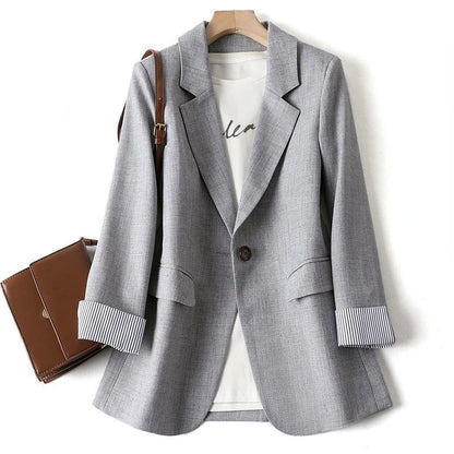 Shop Fashion Business Blazer - Women's Long Sleeve Office Jacket