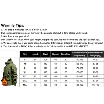 Outdoor Jackets Men Shark Skin Soft Shell Tactical Waterproof  Windbreaker Jacket Mens Hooded Bomber Coats Hiking