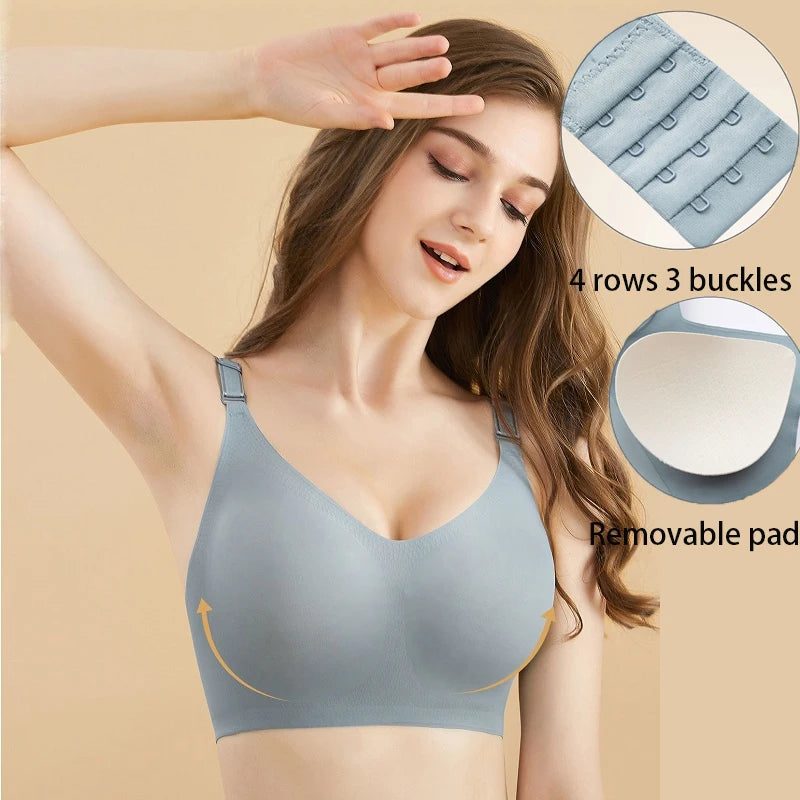 Shop Seamless Wireless Nursing Bra - Soft, Comfortable, Deep V