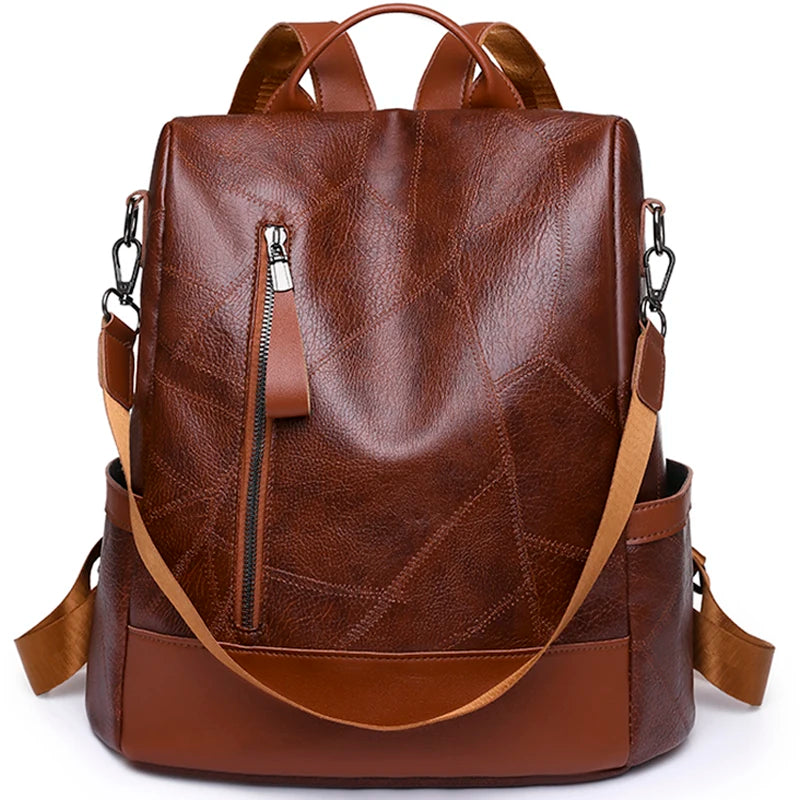 Shop Women's Designer Leather Backpack - High Quality, Fashionable, Large Capacity, Antitheft