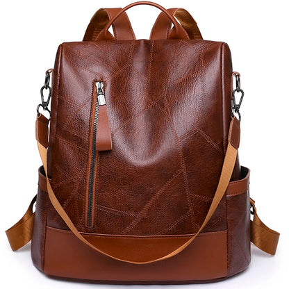 Shop Women's Designer Leather Backpack - High Quality, Fashionable, Large Capacity, Antitheft