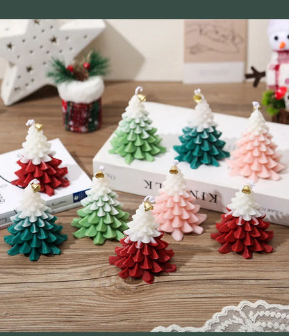 Christmas Tree Shape Scented Candles Christmas Party Atmosphere Candles Living Room Bedroom Aromatherapy Decoration Festiva Gift