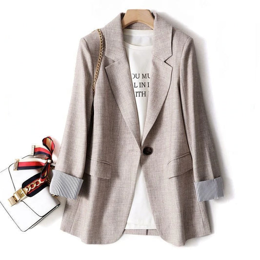 Shop Fashion Business Blazer - Women's Long Sleeve Office Jacket