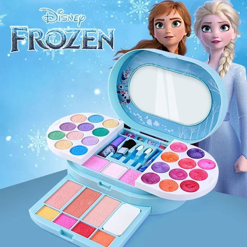 Disney Princess frozen 2 Original real Makeup Toy Set  Girl Gift Playhouse Fashion Toys