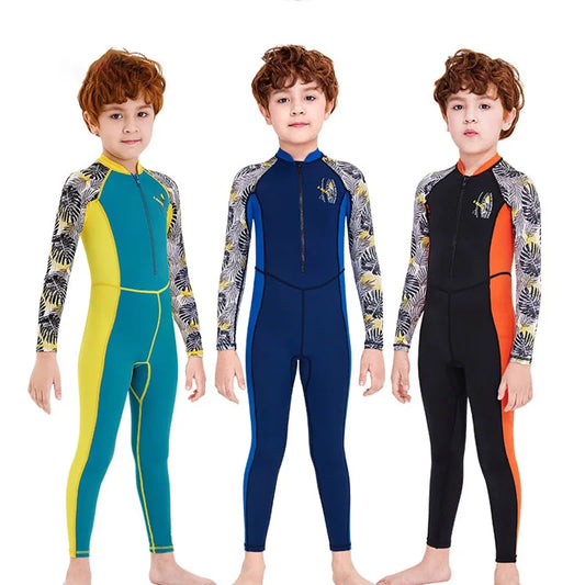 Kids' Long Sleeve Sun Protection Swimsuit