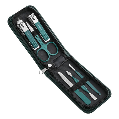 Shop Premium 6-Piece Nail Care Set - Portable Clippers & Manicure Tools