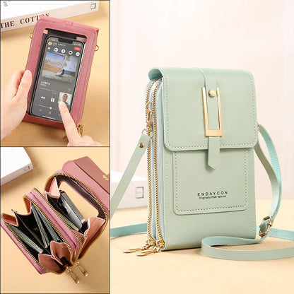 Shop Touchscreen Crossbody Wallets - Soft Leather Handbags for Women