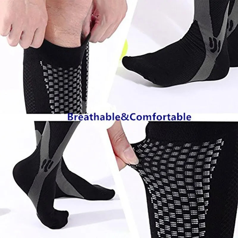 Unisex Compression Socks - Ideal for Running, Travel & Sports