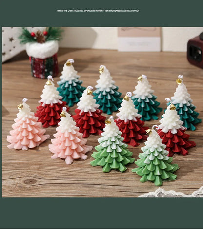 Christmas Tree Shape Scented Candles Christmas Party Atmosphere Candles Living Room Bedroom Aromatherapy Decoration Festiva Gift