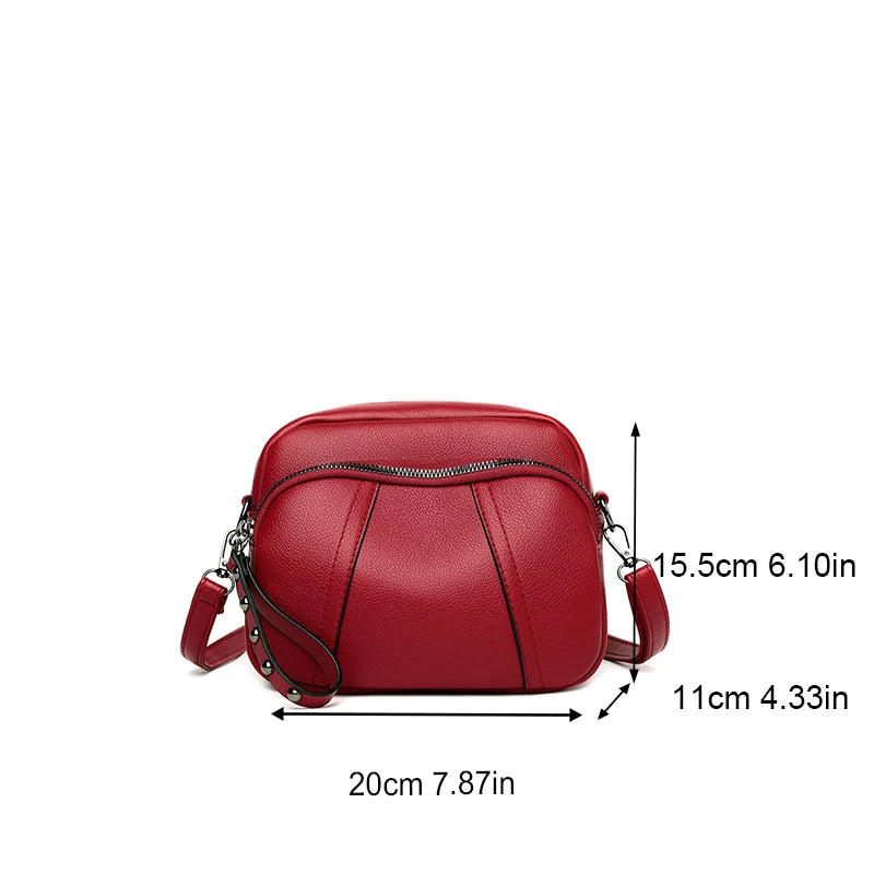 Shop Chic Rivet Zipper Crossbody Phone Bag