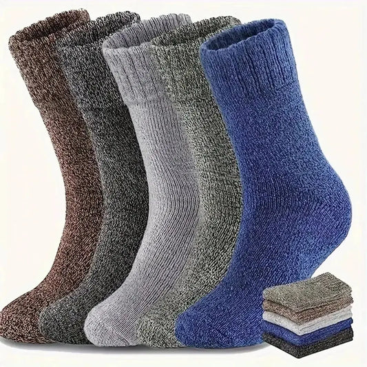 Men’s & Women’s Winter Wool Socks - 5-Pack Soft & Warm