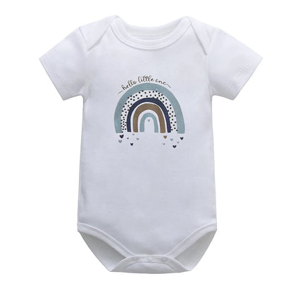 Baby Boys Girls Romper Cotton Long Sleeve Letter Print I Love Mom & Dad Jumpsuit Infant Clothing Newborn Baby Clothes