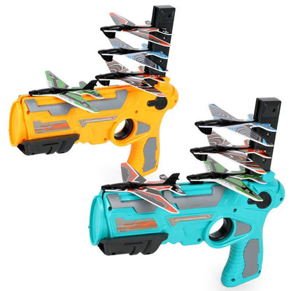 Children's Toys Airplane Launcher Children's Fun Foam Airplane Outdoor Parent-child Interaction Toy Boy Sports Flying Toy Gift